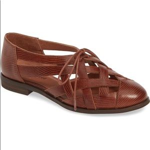 Jeffrey Campbell Sz 10 Brown Canela Flats Lace